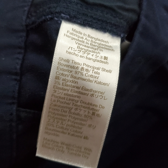 J. Crew Factory High Rise Girlfriend Chino Pants Navy Blue NWT Size 6 - Picture 3 of 10